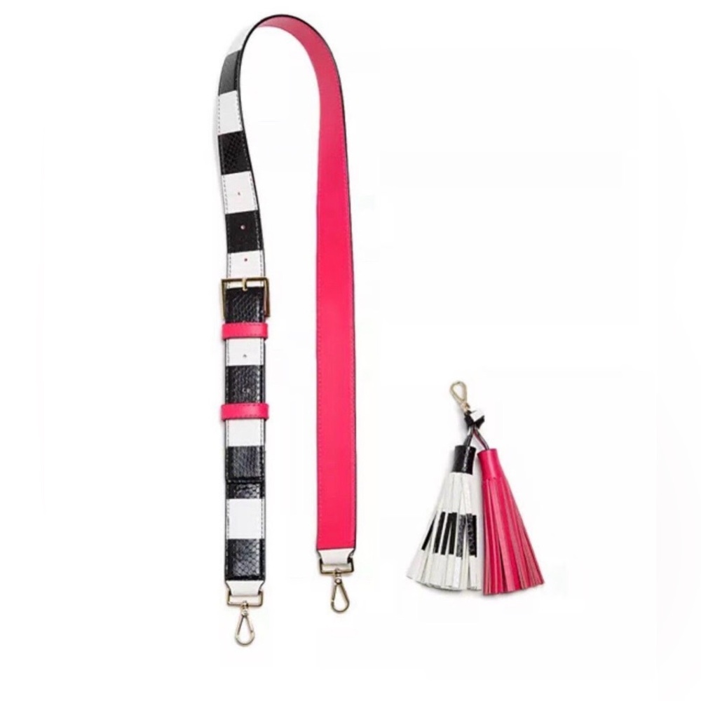 Kate Spade Mix It Up Make It Mine Pink and Black Stripe Strap